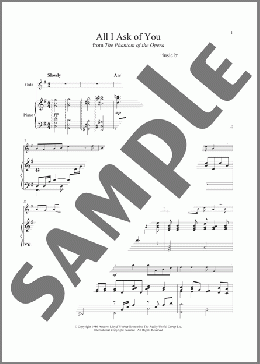 All I Ask Of You (from The Phantom of The Opera)(Andrew Lloyd Webber) 楽譜 その他 ダウンロード