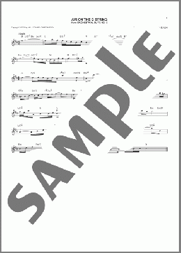Air (Air On The G String)(Johann Sebastian Bach) 楽譜 その他 ダウンロード