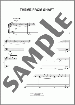 Theme From Shaft(Isaac Hayes) 楽譜 ピアノ（ソロ） ダウンロード