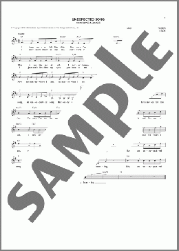 Unexpected Song (from Song & Dance)(Bernadette Peters) 楽譜 その他 ダウンロード