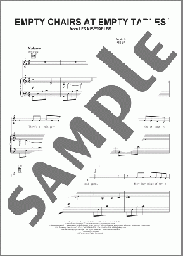 Empty Chairs At Empty Tables(Herbert Kretzmer) 楽譜 その他 ダウンロード