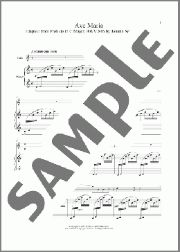 Ave Maria(Charles Gounod/Johann Sebastian Bach) 楽譜 その他 ダウンロード