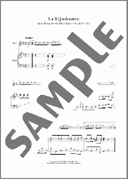 La Rejouissance(George Frederic Handel) 楽譜 その他 ダウンロード