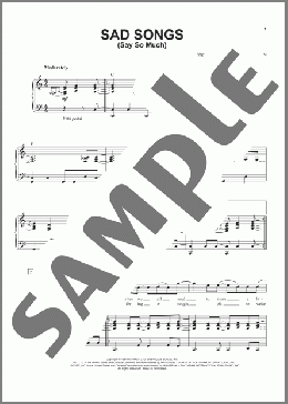 Sad Songs (Say So Much)(Elton John) 楽譜 ピアノ & ボーカル ダウンロード