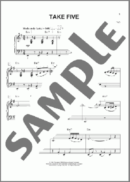 Take Five (arr. Phillip Keveren)(Paul Desmond) 楽譜 ピアノ（ソロ） ダウンロード