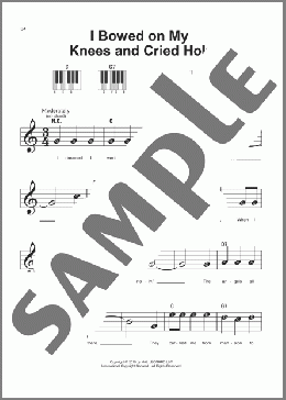I Bowed On My Knees And Cried Holy(E.M. Dudley Cantwell) 楽譜 ピアノ（ソロ） ダウンロード
