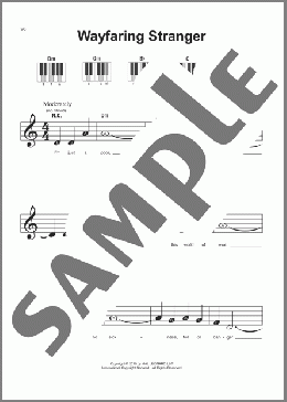 Wayfaring Stranger(Southern American Folk Hymn) 楽譜 ピアノ（ソロ） ダウンロード