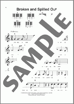 Broken And Spilled Out(Steve Green) 楽譜 ピアノ（ソロ） ダウンロード
