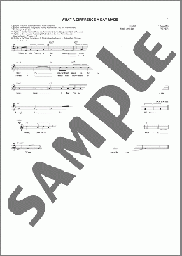 What A Diff'rence A Day Made(Stanley Adams) 楽譜 その他 ダウンロード