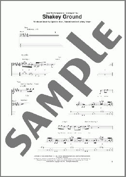 Shakey Ground(Elton John/The Temptations) 楽譜 ベース ダウンロード