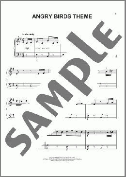 Angry Birds Theme(Ari Pulkkinen) 楽譜 ピアノ（ソロ） ダウンロード