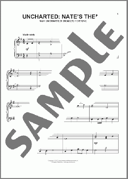 Uncharted: Nate's Theme (from Uncharted: Drake's Fortune)(Greg Edmonson) 楽譜 ピアノ（ソロ） ダウンロード