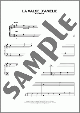 La Valse D'Amelie(Yann Tiersen) 楽譜 ピアノ（ソロ） ダウンロード