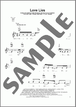 Love Lies (from Love, Simon)(Khalid & Normani) 楽譜 ウクレレ（弾き語り） ダウンロード