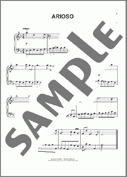 Arioso(Alessandro Scarlatti) 楽譜 ピアノ（ソロ） ダウンロード