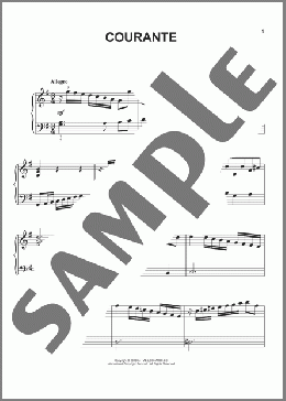 Courante(George Frideric Handel) 楽譜 ピアノ（ソロ） ダウンロード