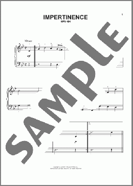 Impertinence, HWV 494(George Frideric Handel) 楽譜 ピアノ（ソロ） ダウンロード