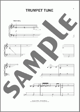 Trumpet Tune(Henry Purcell) 楽譜 ピアノ（ソロ） ダウンロード