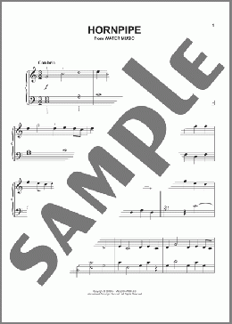 Hornpipe(George Frideric Handel) 楽譜 ピアノ（ソロ） ダウンロード