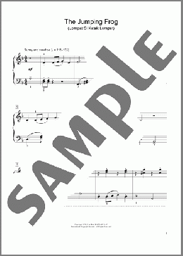 The Jumping Frog (Lompat Si Katak Lompat) (arr. Charmaine Siagian)(Traditional) 楽譜 ピアノ（ソロ） ダウンロード