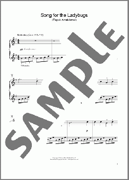 Song For The Ladybugs (Tepuk Amai-Amai) (arr. Charmaine Siagian)(Traditional) 楽譜 ピアノ（ソロ） ダウンロード