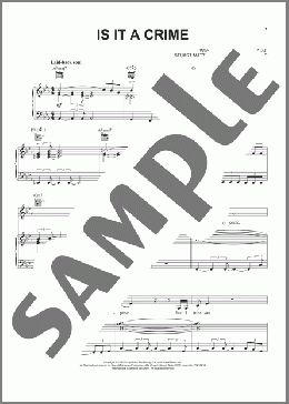 Is It A Crime(Sade) 楽譜 ピアノ & ボーカル & ギター ダウンロード