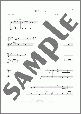 Hey Jude(The Beatles) 楽譜 アルトサックス（ソロ） ダウンロード