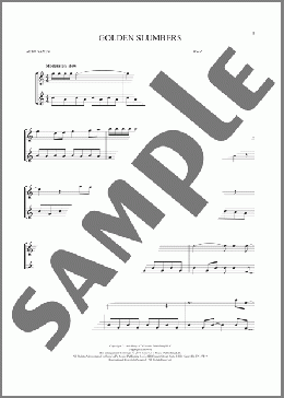 Golden Slumbers(The Beatles) 楽譜 アルトサックス（ソロ） ダウンロード