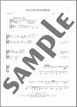 Yellow Submarine(The Beatles) 楽譜 その他 ダウンロード