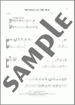 The Fool On The Hill(The Beatles) 楽譜 その他 ダウンロード