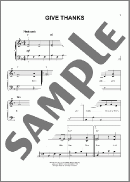 Give Thanks(Henry Smith) 楽譜 その他 ダウンロード
