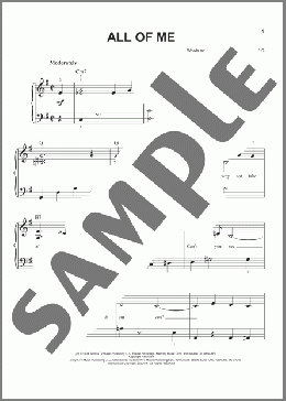All Of Me(Gerald Marks/Seymour Simons) 楽譜 ピアノ（ソロ） ダウンロード