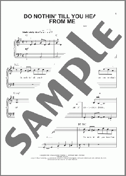 Do Nothin' Till You Hear From Me(Bob Russell/Duke Ellington) 楽譜 ピアノ（ソロ） ダウンロード