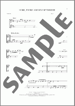 Here, There And Everywhere(The Beatles) 楽譜 その他 ダウンロード