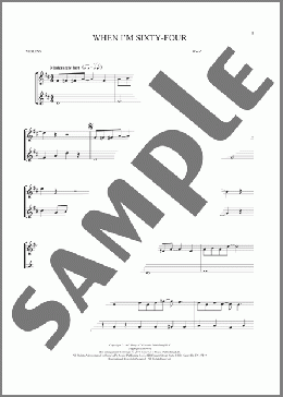 When I'm Sixty-Four(The Beatles) 楽譜 その他 ダウンロード