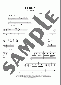 Glory (from Selma)(Common & John Legend/John Legend) 楽譜 ピアノ（ソロ） ダウンロード