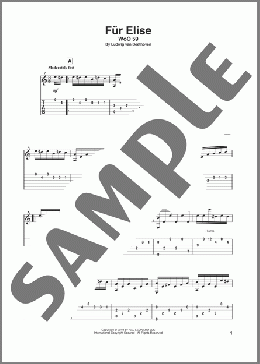 Fur Elise, WoO 59 (arr. Bill LaFleur)(Ludwig Van Beethoven) 楽譜 ギター（その他） ダウンロード