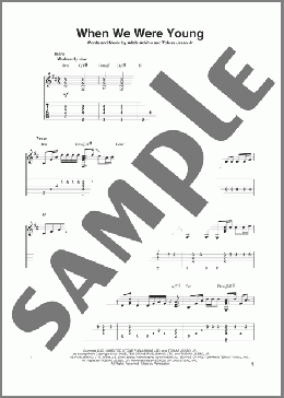 When We Were Young (arr. Bill LaFleur)(Adele) 楽譜 ギター（その他） ダウンロード