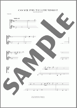 Can You Feel the Love Tonight (from The Lion King)(Elton John) 楽譜 その他 ダウンロード