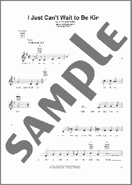 I Just Can't Wait To Be King (from The Lion King)(Elton John) 楽譜 ウクレレ（弾き語り） ダウンロード