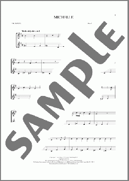 Michelle(The Beatles) 楽譜 その他 ダウンロード