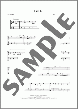 I Will(The Beatles) 楽譜 アルトサックス（ソロ） ダウンロード