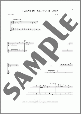 I Want To Hold Your Hand(The Beatles) 楽譜 アルトサックス（ソロ） ダウンロード