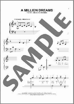 A Million Dreams (from The Greatest Showman)(P!nk) 楽譜 ピアノ（ソロ） ダウンロード