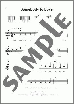 Somebody To Love(Queen) 楽譜 ピアノ（ソロ） ダウンロード