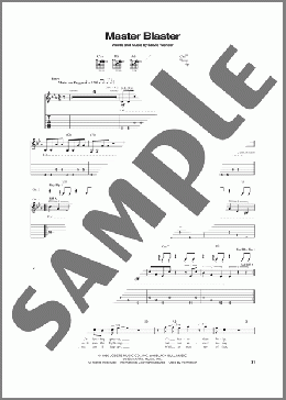 Master Blaster(Stevie Wonder) 楽譜 ギター（ソロ） ダウンロード