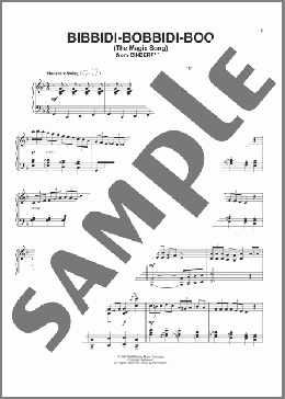 Bibbidi-Bobbidi-Boo (The Magic Song) (from Cinderella)(Verna Felton) 楽譜 ピアノ（ソロ） ダウンロード