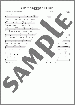 Rock-A-Bye Your Baby With A Dixie Melody(Al Jolson) 楽譜 その他 ダウンロード