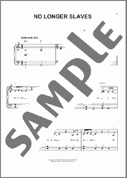 No Longer Slaves(Bethel Music) 楽譜 ピアノ（ソロ） ダウンロード