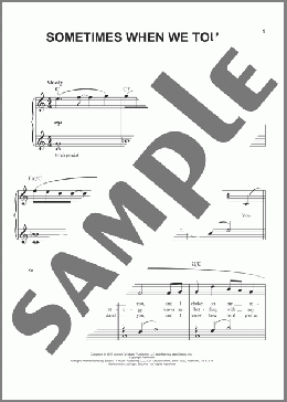 Sometimes When We Touch (arr. Phillip Keveren)(Dan Hill) 楽譜 ピアノ（ソロ） ダウンロード